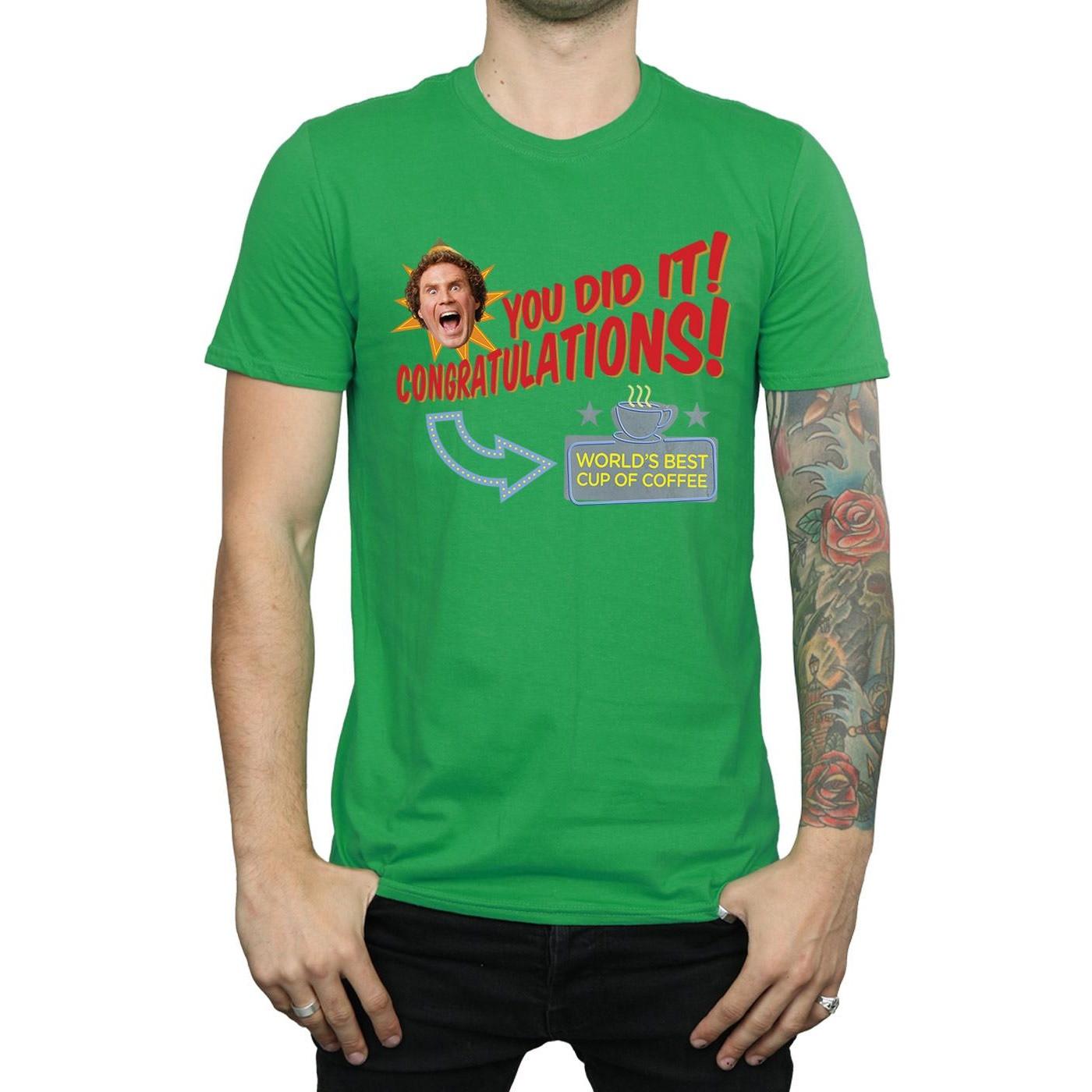 Elf T-Shirt World's Best Coffee  