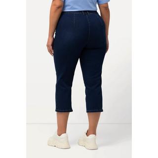 Ulla Popken  Jean Mony 7/8, taille élastique, poches zippées 