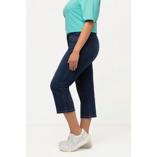 Ulla Popken  Jean Mony 7/8, taille élastique, poches zippées 