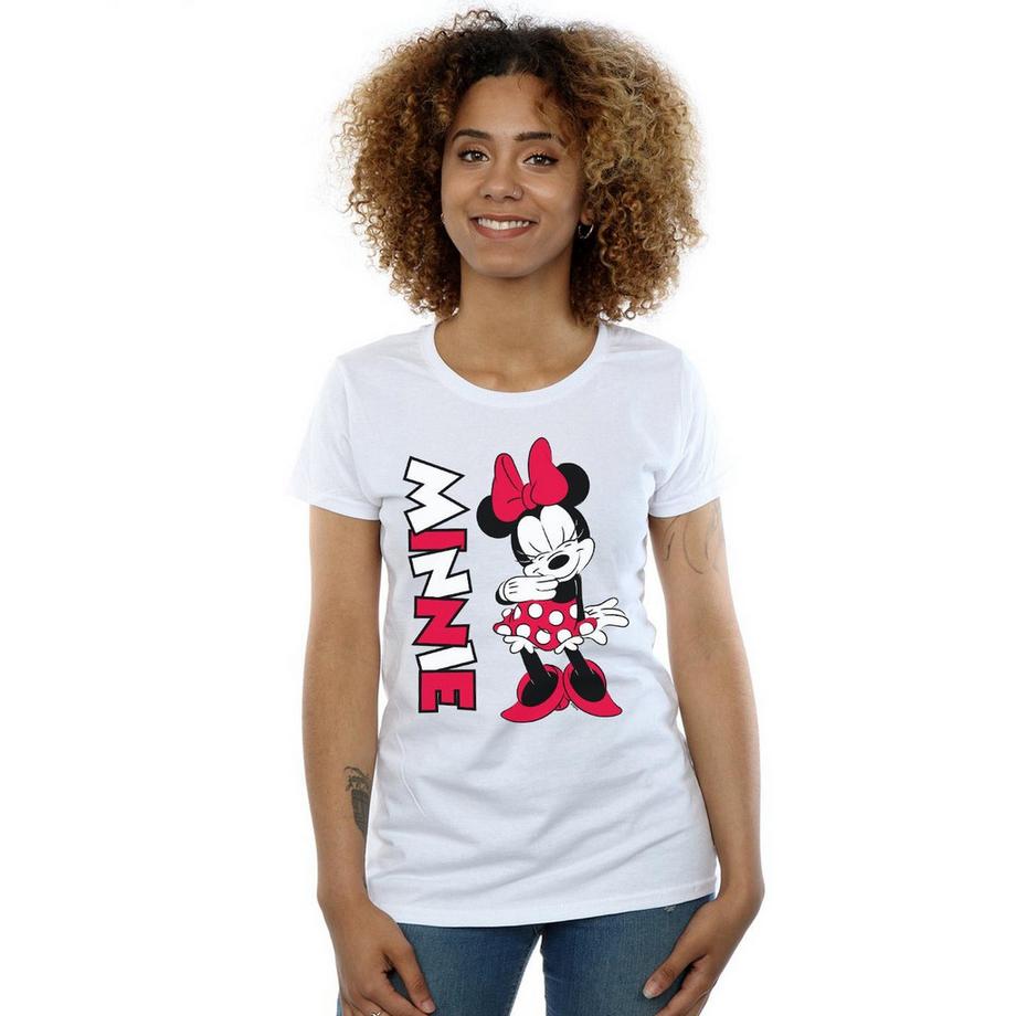 Disney Minnie Mouse Grafikdruck T-Shirt  