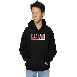 MARVEL  Red Font Logo Kapuzenpullover 