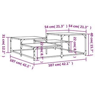 VidaXL Table basse bois d'ingénierie  