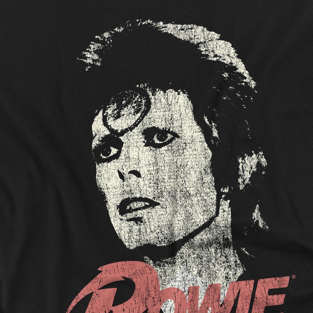 David Bowie Bedrucktes Kurzarm T-Shirt  