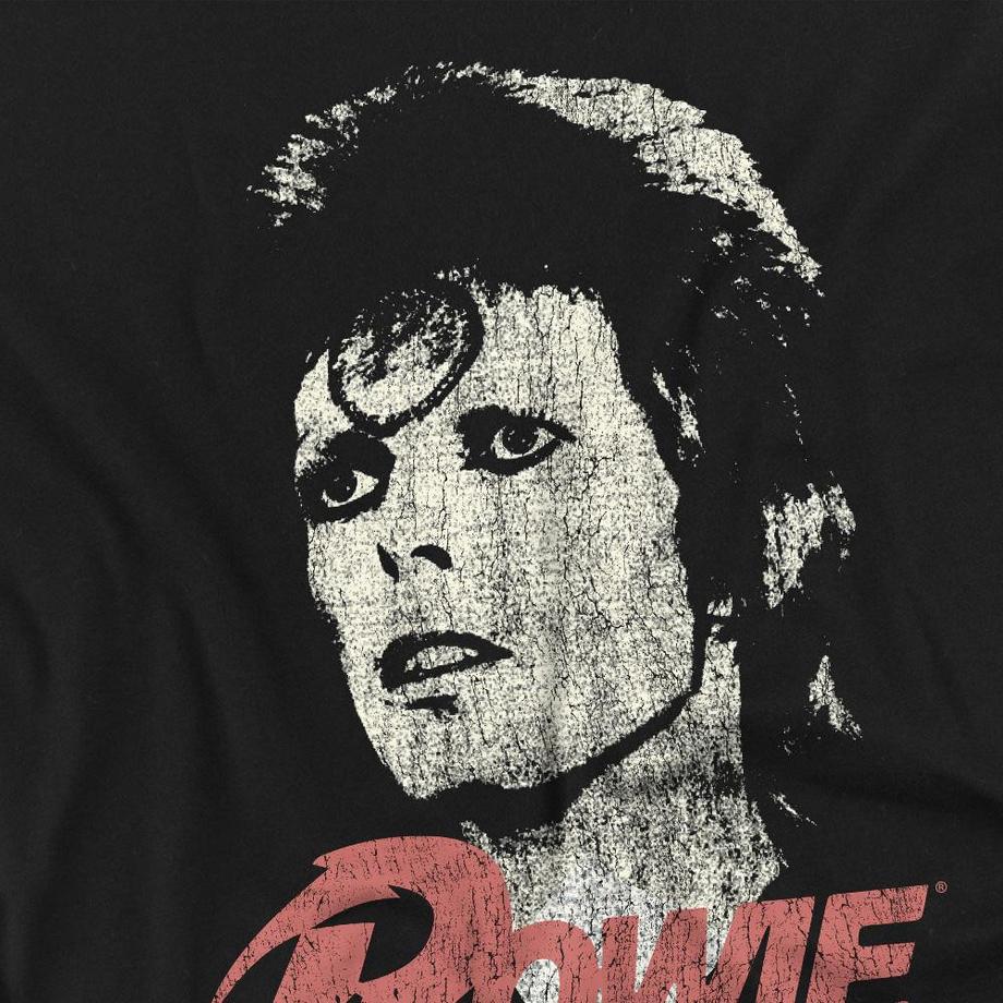 David Bowie T-Shirt Imprimé Manches Courtes  
