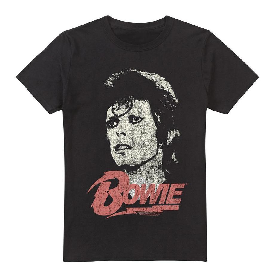 David Bowie T-Shirt Imprimé Manches Courtes  