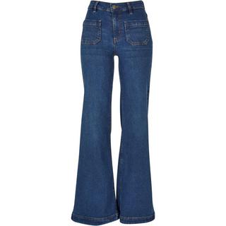 URBAN CLASSICS Damen Vintage Ausgestellte Jeans  
