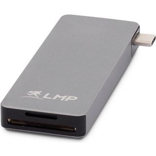 LMP  USB-C Basic Hub 6 Port mit 3 USB-A, 1 USB-C Port und Slots für Micro/SD-Card mit gut haftender Anti-Rutschmatte für Ihr Macbook - Space Gray 