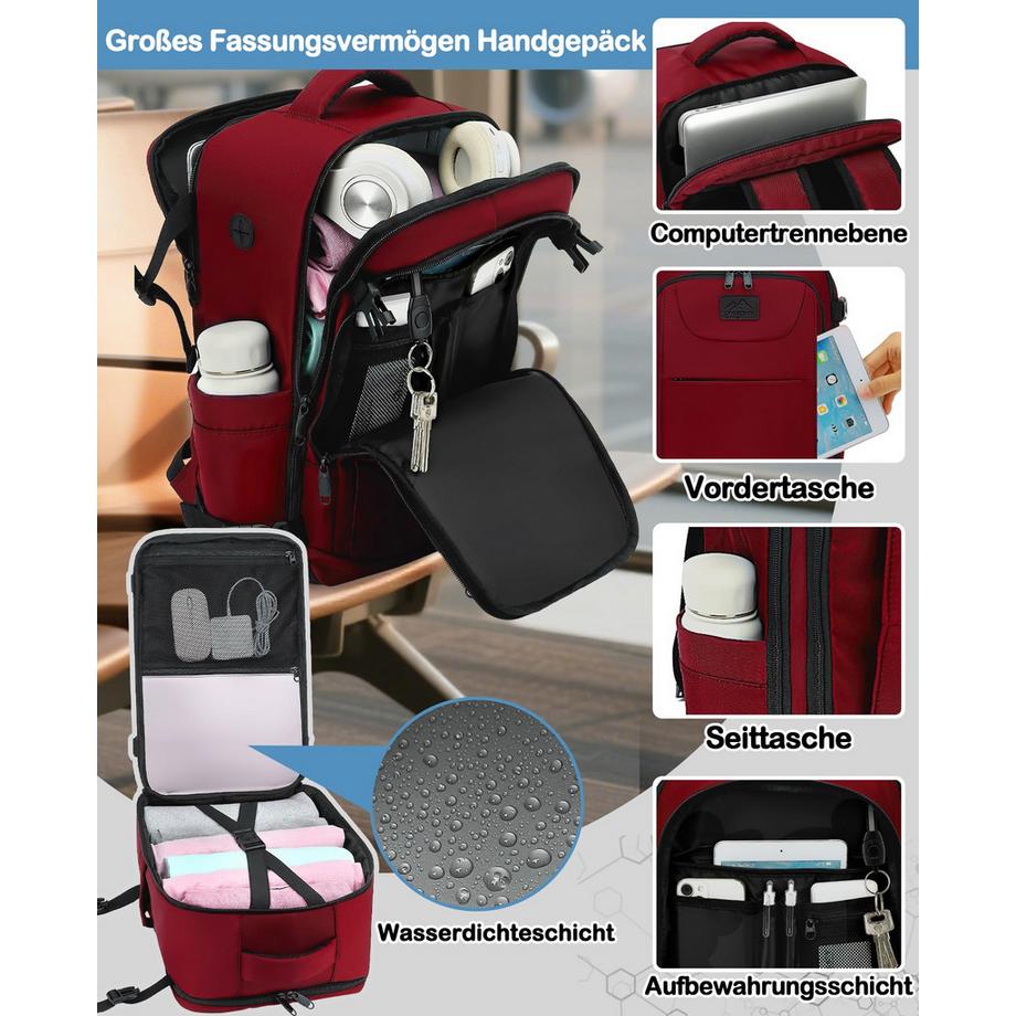 Only-bags.store Zaino Compact per Bagaglio a Mano Ryanair  