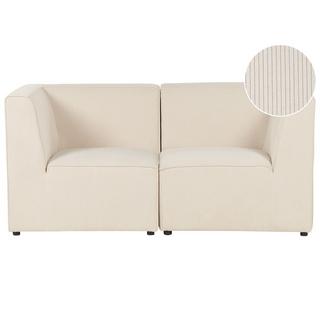 Beliani 2 Sitzer Sofa aus Cord Modern LEMVIG  