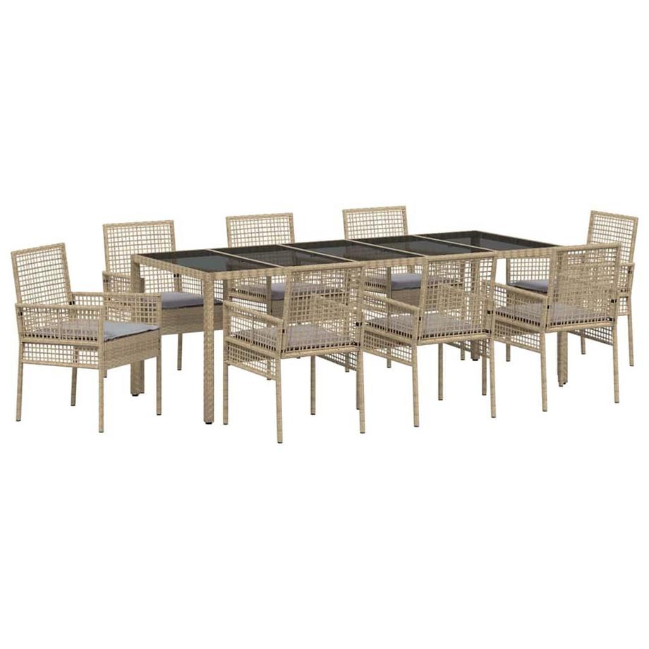 Set da Pranzo per Giardino Polyrattan