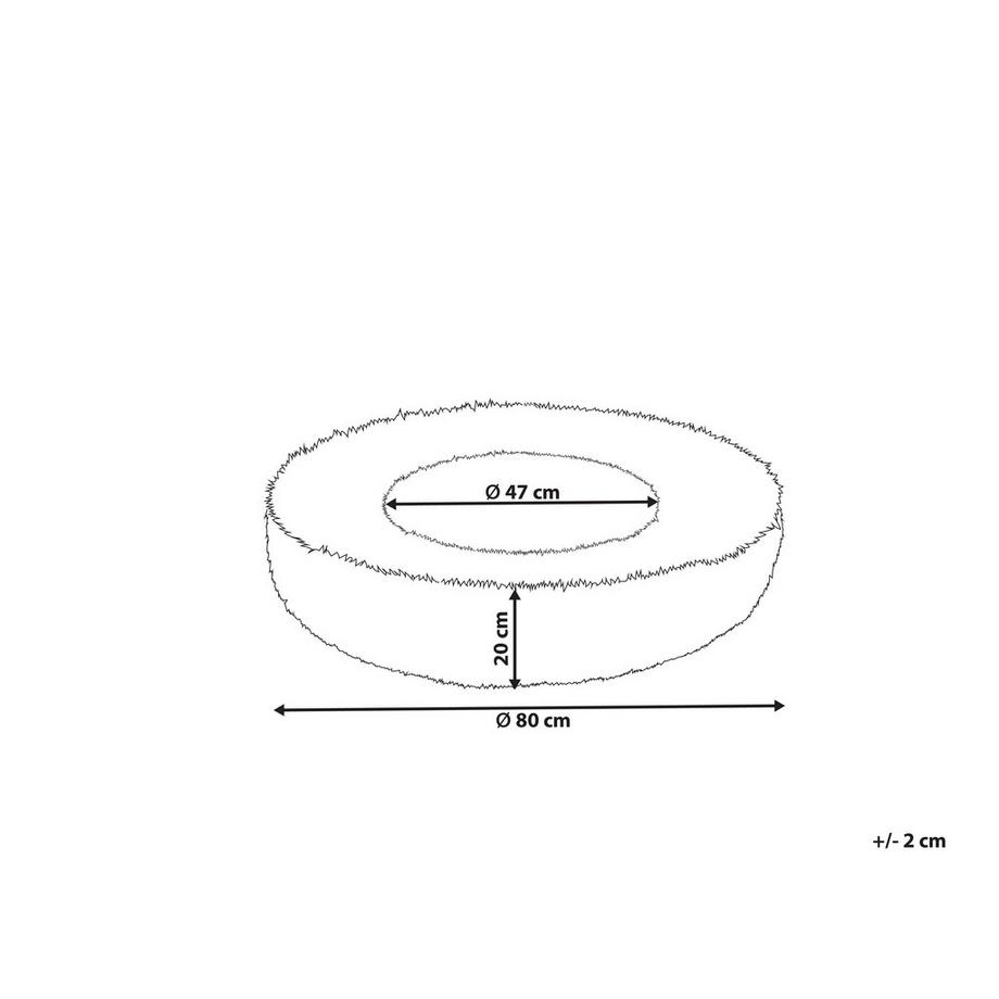 Beliani  Accessoires en Fourrure synthétique Traditionnel KULU 