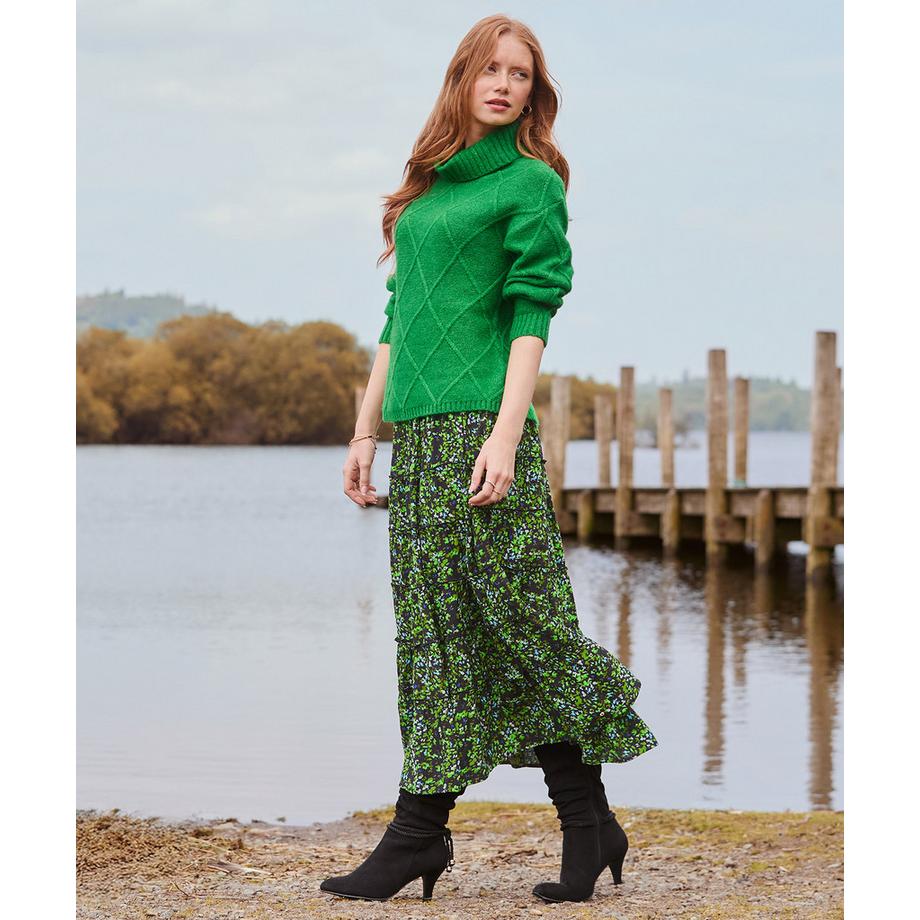 Joe Browns Stufiger Maxirock mit Blumenmuster  