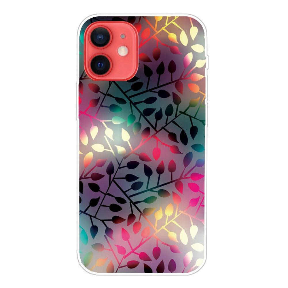 Cover-Discount  iPhone 13 mini - Custodia siliconica fogli 