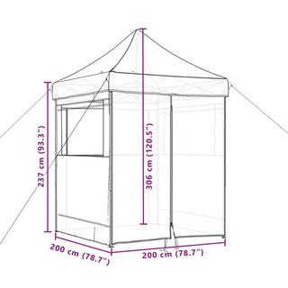 VidaXL tenda per feste Poliestere  