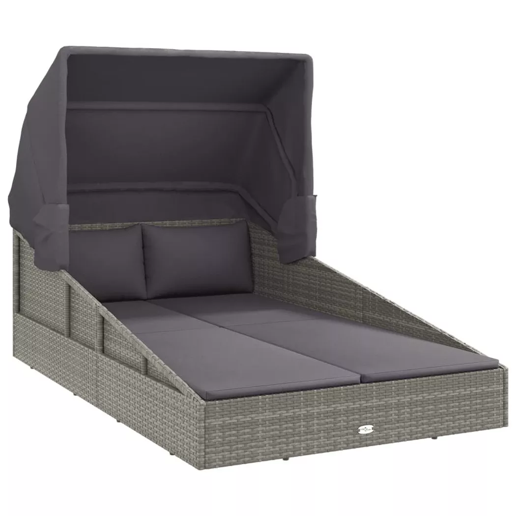 VidaXL - Sonnenliege poly-rattan, One Size, Grau