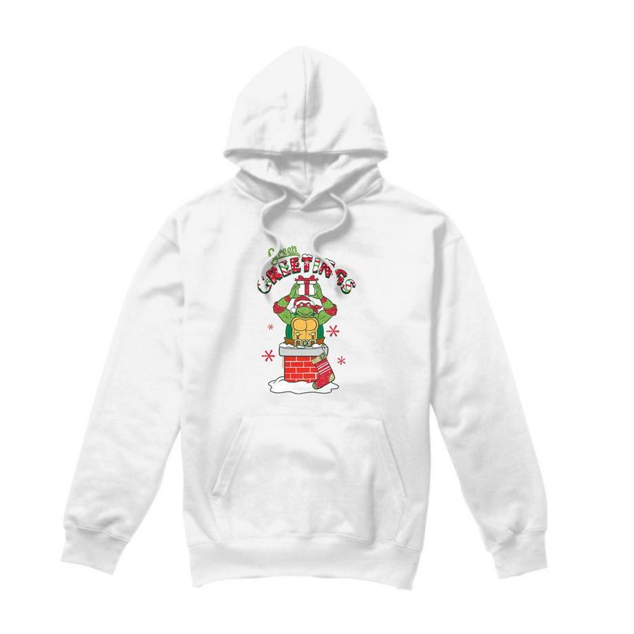 Green Greetings Felpa Con Cappuccio Scena Di Natale