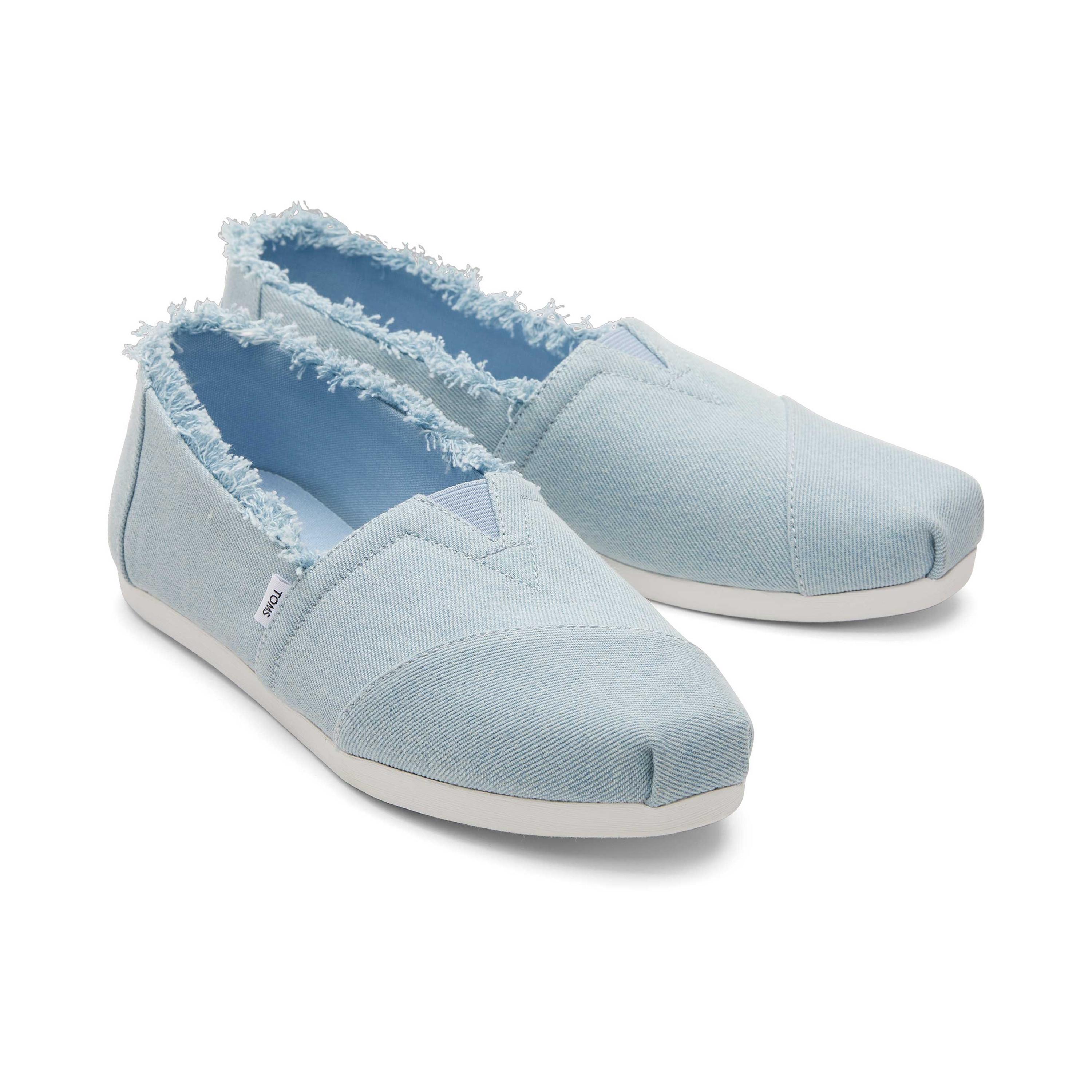 TOMS  espadrillas in denim con frange da alpargata 