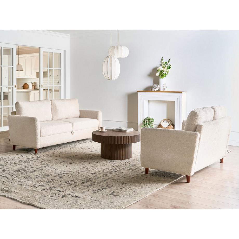 Beliani Ensemble de salon en Bouclé Scandinave MARE  