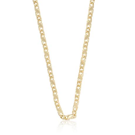 MUAU Schmuck  Collier 8er-Kette Gelbgold 750, 3.8mm, 50cm 