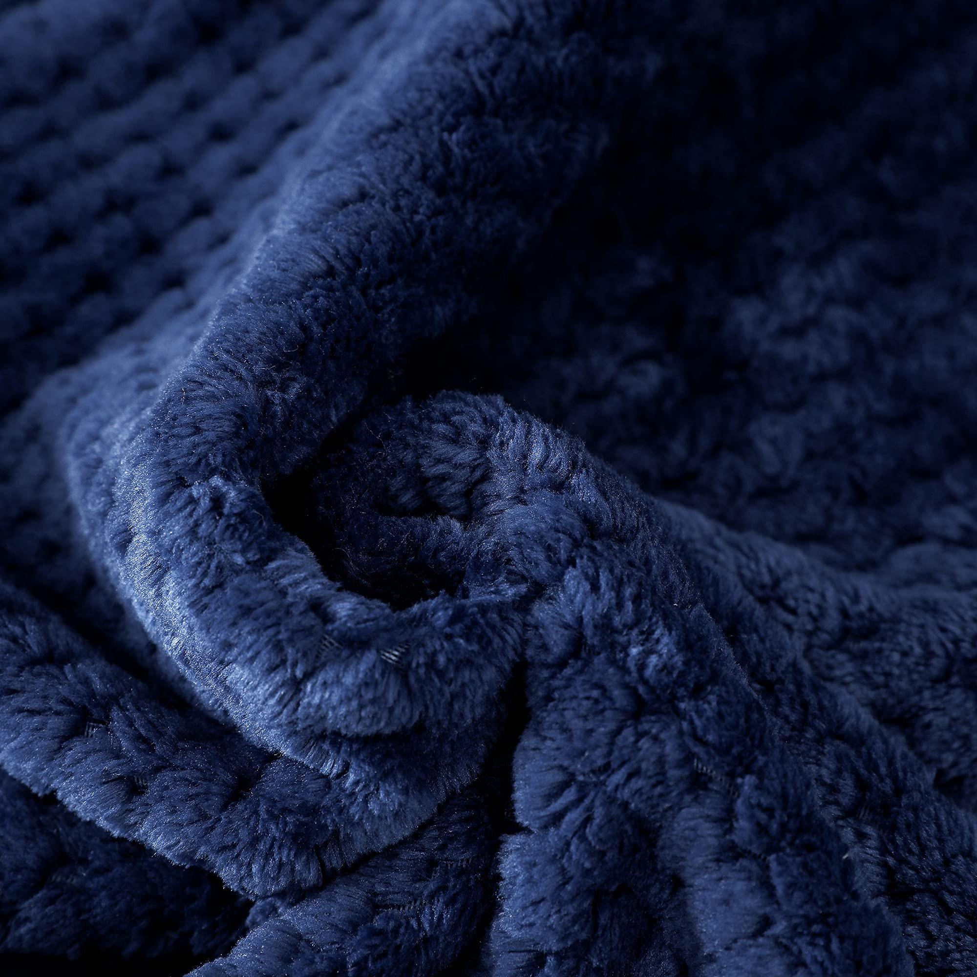 Alopini Superweiche warme Fleecedecke mit Waffelmuster  