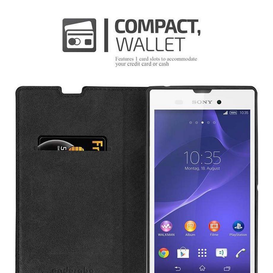 Cadorabo  Housse compatible avec Sony Xperia T3 - Coque de protection avec fermeture magnétique, fonction de support et compartiment pour carte 