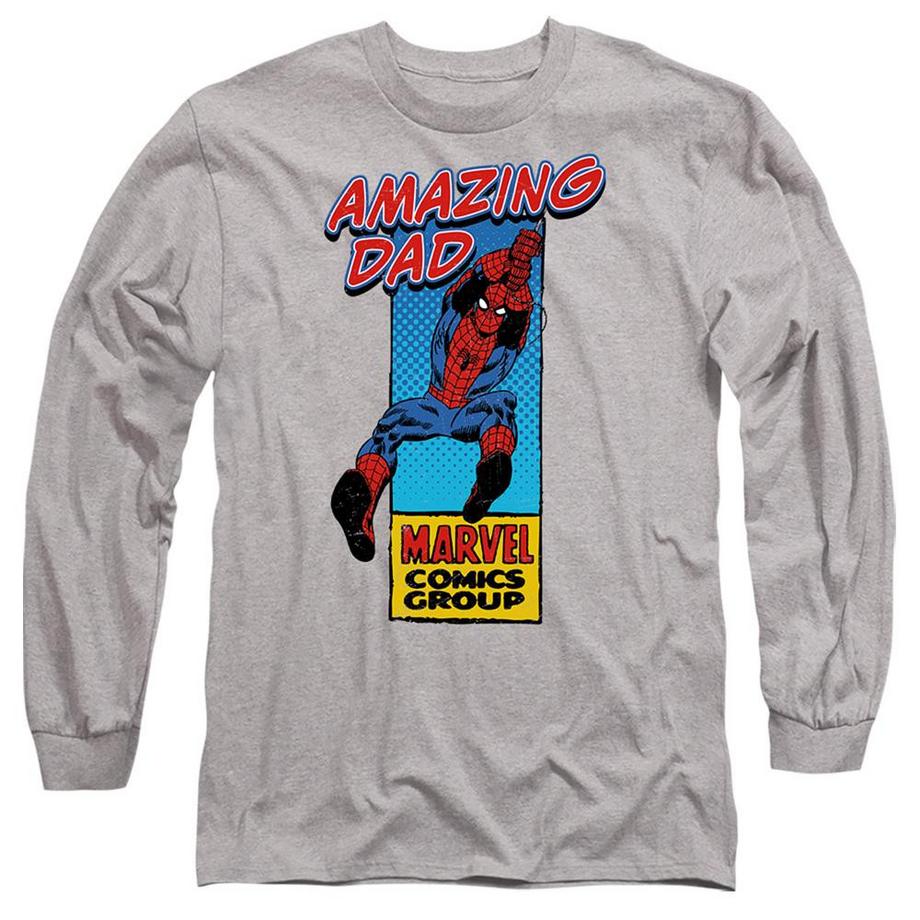 T-ShirtFête Des Pères Motif Spiderman Motiftyle Rectangle D'angle Amazing Dad