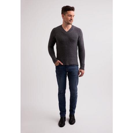 CASH-MERE.CH Pullover Scollo a V Cashmere Riciclato  