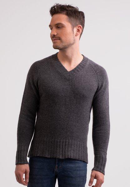 CASH-MERE.CH Pullover Scollo a V Cashmere Riciclato  