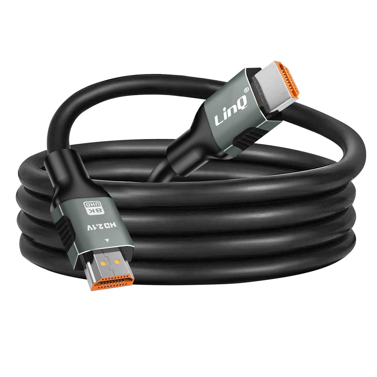 Câble Vidéo HDMI vers 3x RCA Mâles 1.5m, LinQ - Noir - Français