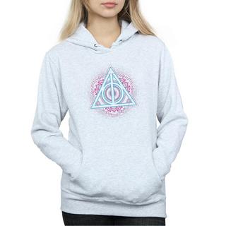 HARRY-POTTER  Sweat à capuche NEON DEATHLY HALLOWS 