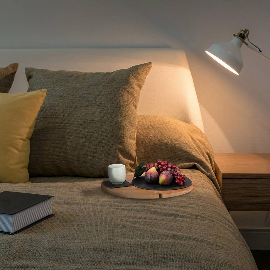 B2X Runder Picknick-Weintisch aus Bambus  