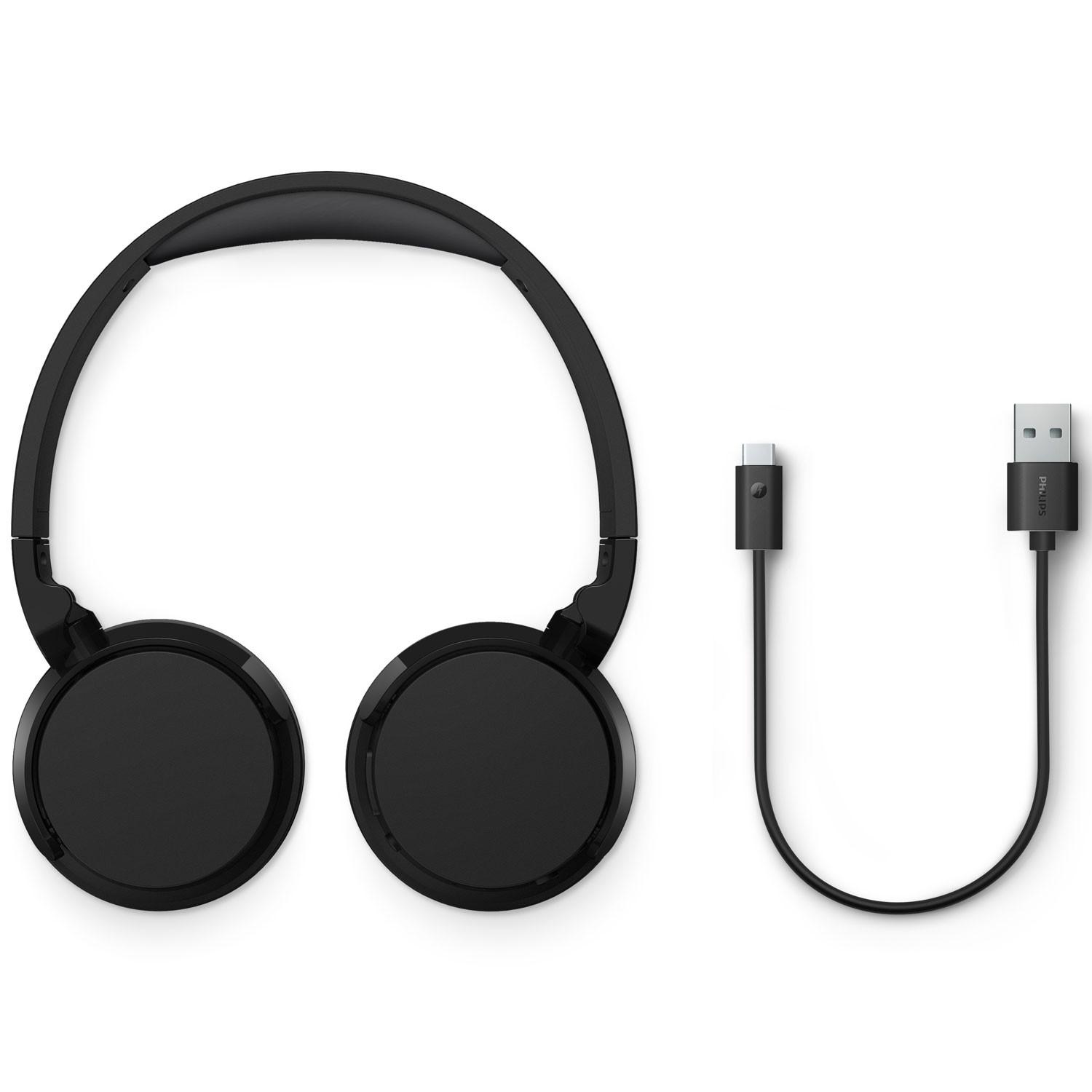 PHILIPS  Kabelloser On-Ear-Kopfhörer TAH3209BK, 25 Stunden Spielzeit, leicht und bequem. Schwarz. 