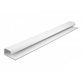 DeLock  Conduite de câble pour montage sous table, 57 x 25 mm, longueur 400 mm, 2 unités, blanc 