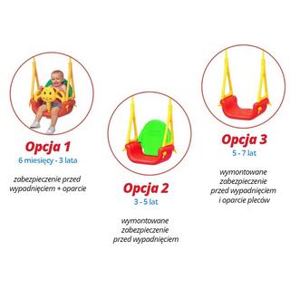 B2X  Altalena di sicurezza 3in1 Orsetto 424 