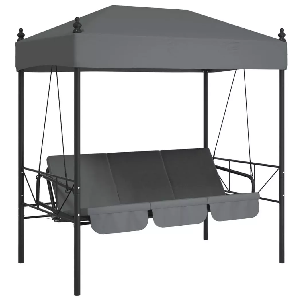 VidaXL - dondolo da giardino Acciaio, One Size, Grigio