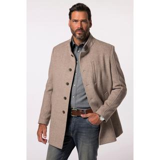 JP1880 Manteau Laine Mélangée Col Montant  