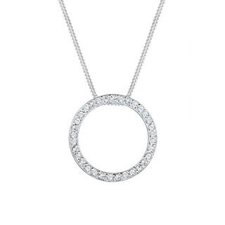 Elli  Collier Femme Pendentif Cercle De Cristal 