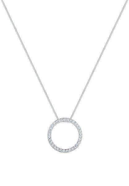 Elli  Collier Femme Pendentif Cercle De Cristal 