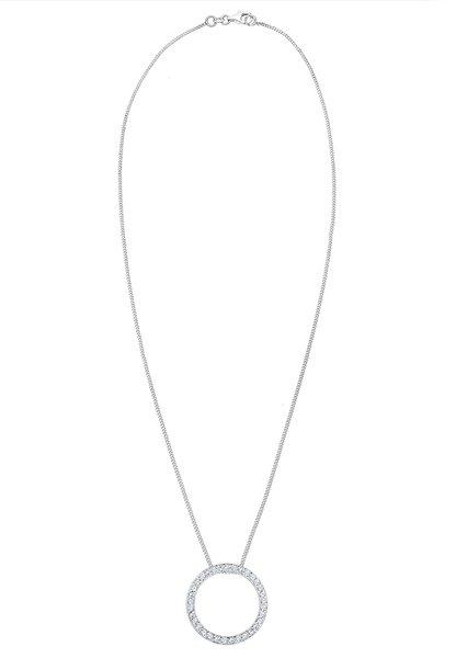 Elli  Collier Femme Pendentif Cercle De Cristal 