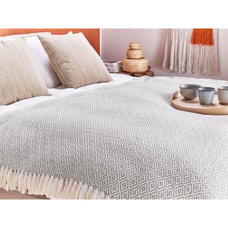 Beliani MITYAL Coperta in Cotone Boho  