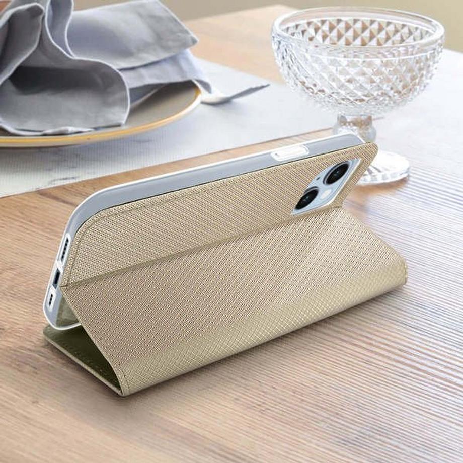 Avizar  Étui Portefeuille iPhone 14 Doré 