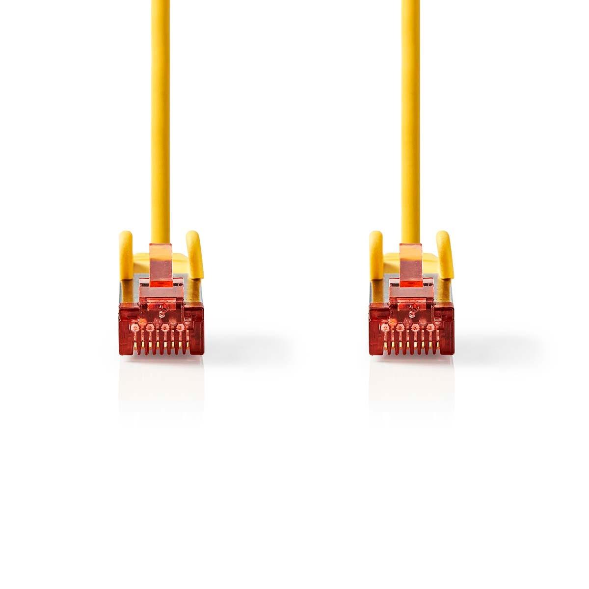 Nedis  Cavo di rete CAT6 | RJ45 maschio | RJ45 maschio | S/FTP | 5,00 m | Rotondo | LSZH | Giallo | Etichetta 