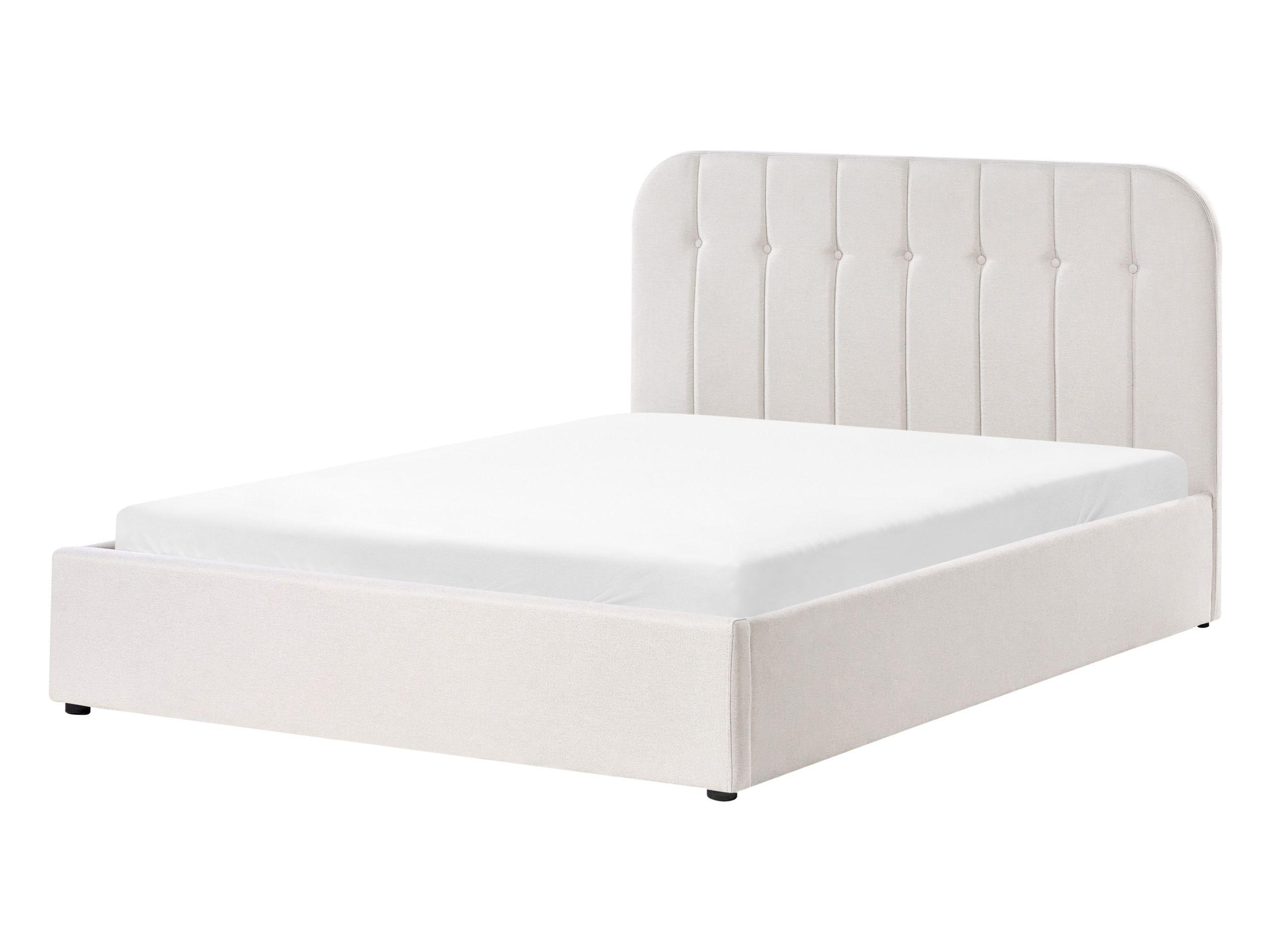 Beliani Lit ottoman en Tissu Moderne CHALLANS  