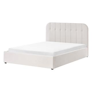 Beliani Lit ottoman en Tissu Moderne CHALLANS  