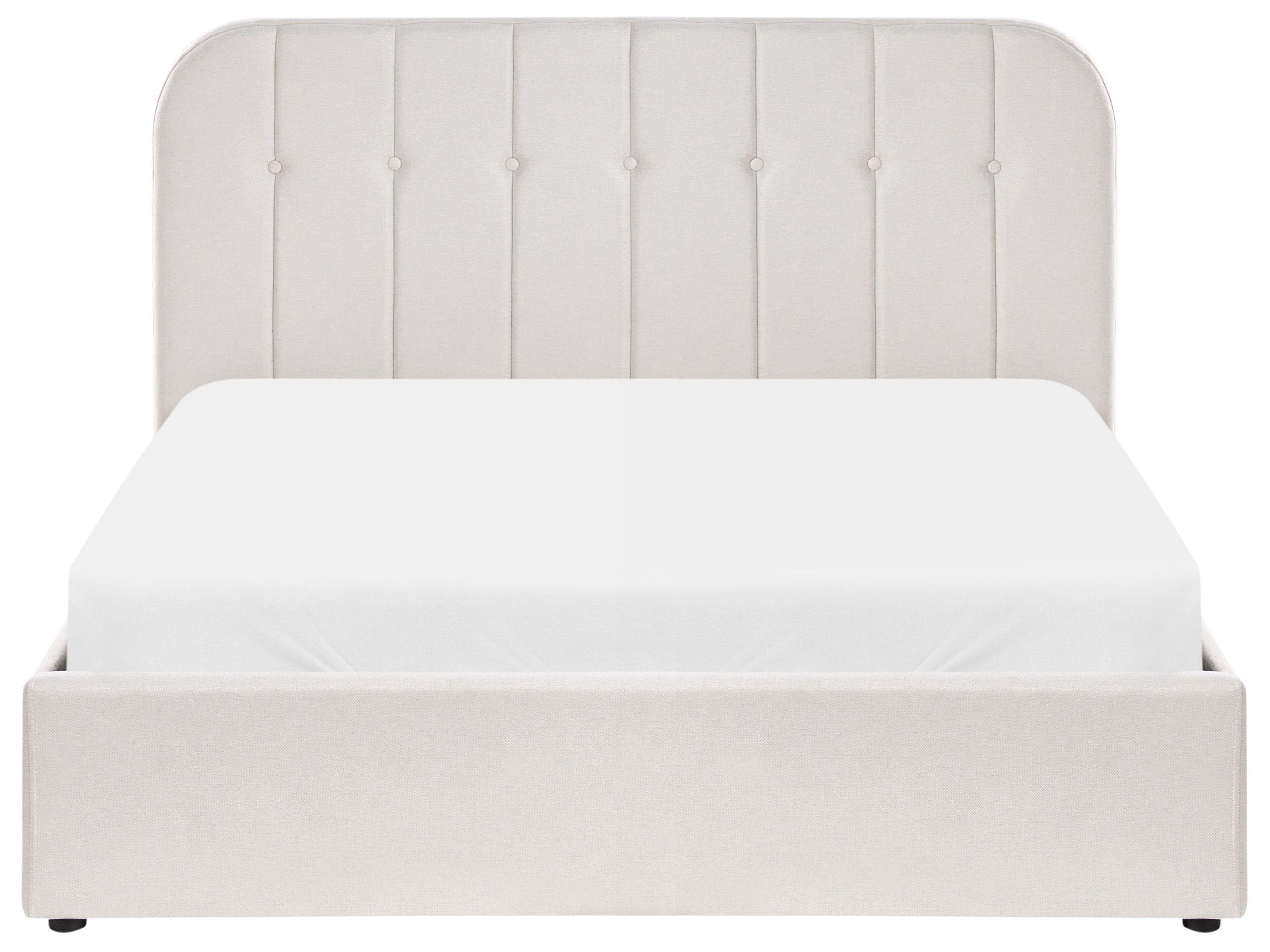 Beliani Lit ottoman en Tissu Moderne CHALLANS  