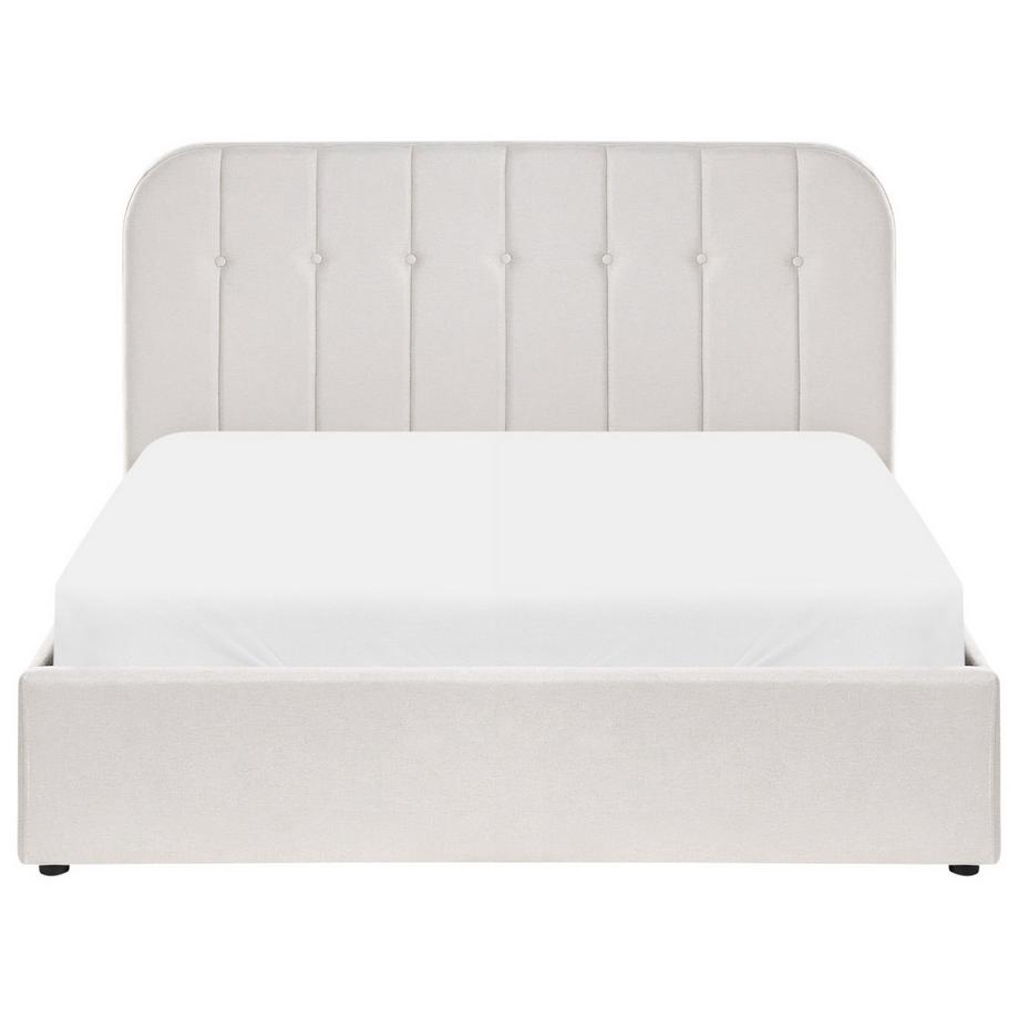 Beliani Letto contenitore en Tessuto  CHALLANS  