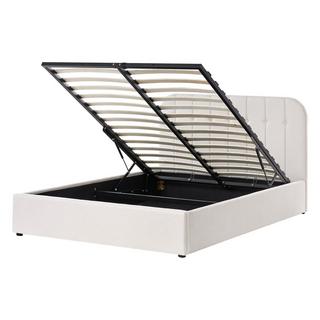 Beliani Lit ottoman en Tissu Moderne CHALLANS  