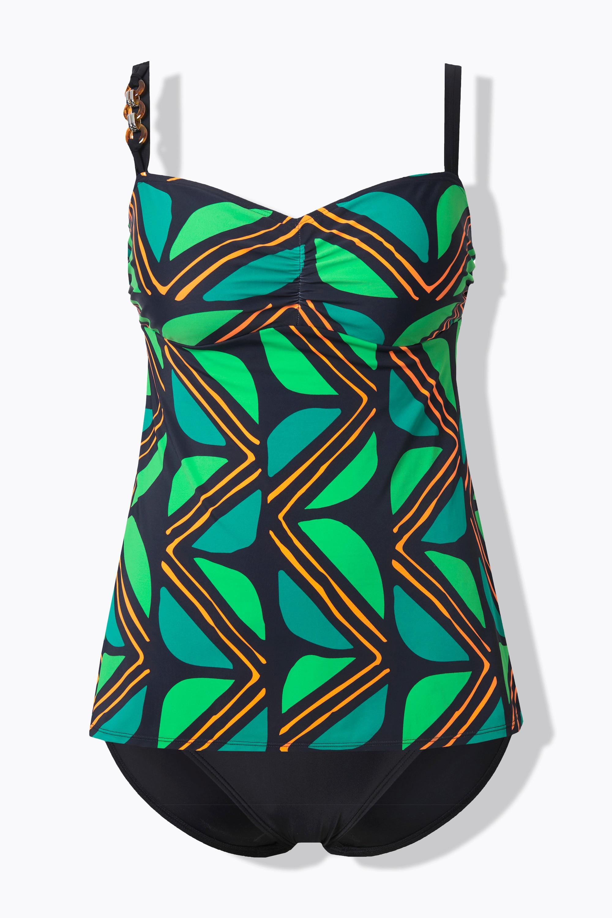 Ulla Popken Tankini Softcups Verstellbare Träger Recycelt  