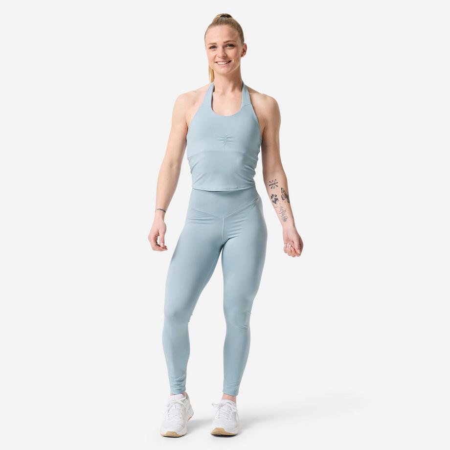 DOMYOS  Geraffte Fitness-Leggings , 