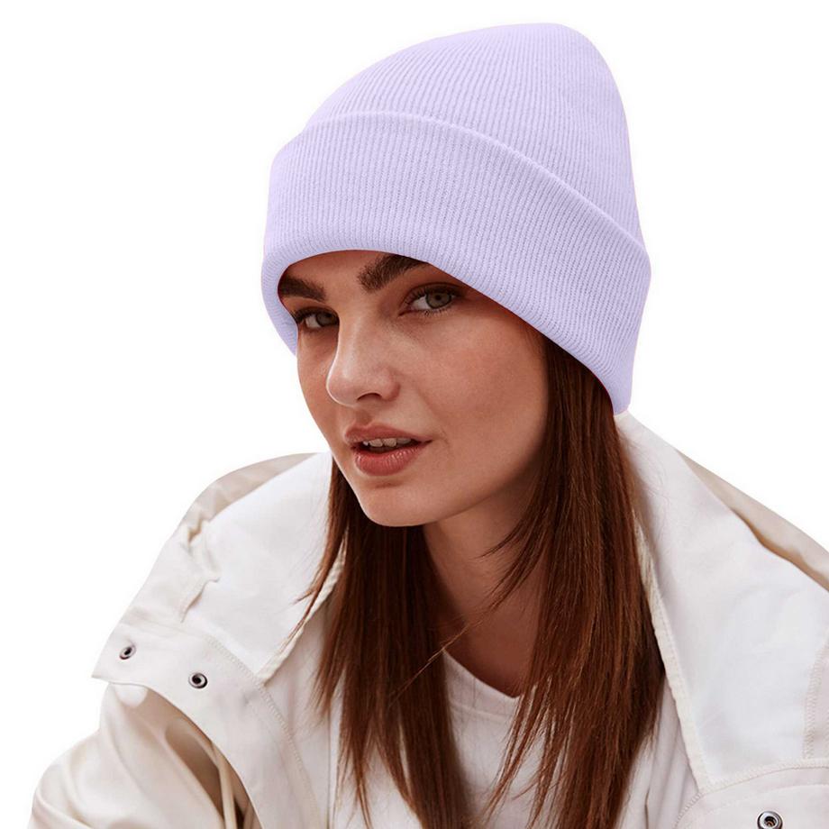 Beechfield Bonnet Tricoté Adulte avec Bord Replié  